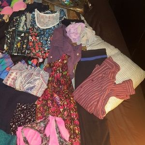Large bundle of clothes